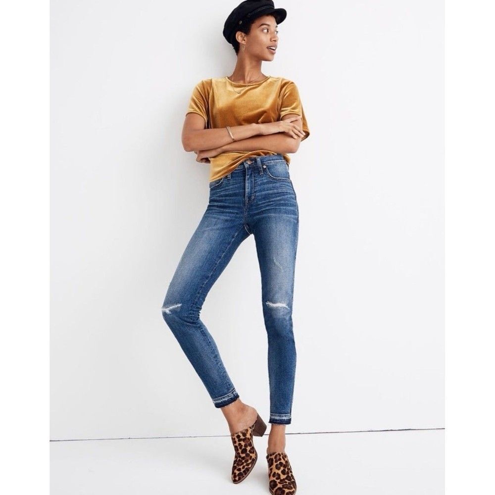 Madewell 9” High-Rise Medium Wash Denim Skinny Jeans 32P